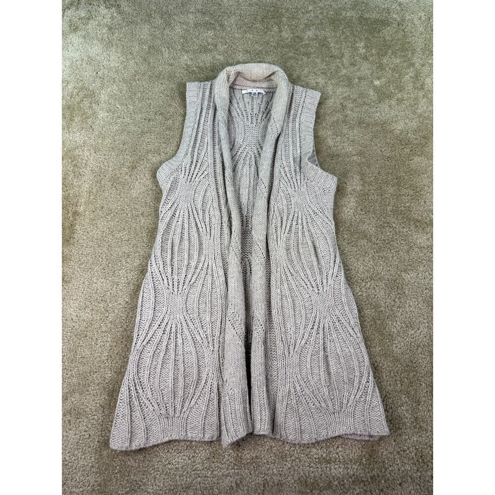 Cabi Women's Size XS Chunky Knit Wool Yak Blend Cardigan Sweater Luxury C019